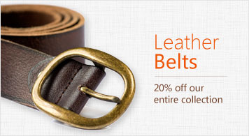 Leather Belts 20% off our entire collection