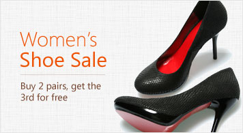 Women ' s Shoe Sale Buy 2 pairs, get the 3rd for free