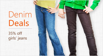 Denim Deals 35% off girls' jeans