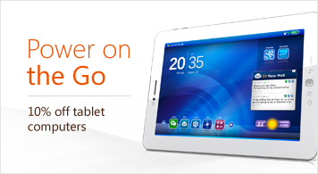 Power on the Go 10% off tablet computers