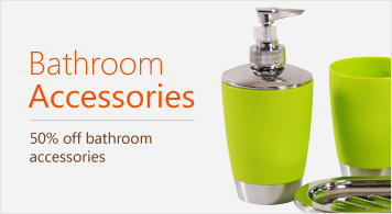 50% off bathroom accessories