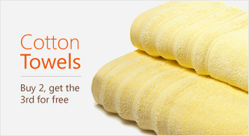 Cotton Towels Buy 2, get the 3rd for free