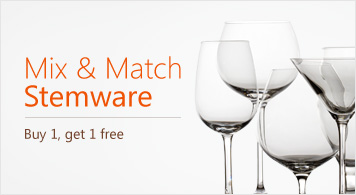 Mix and Match Stemware Buy 1 get 1 free