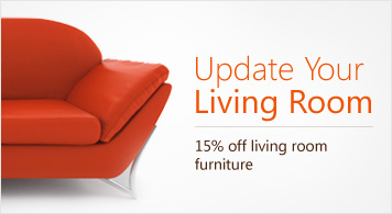 Update Your Living Room 15% off living room furniture