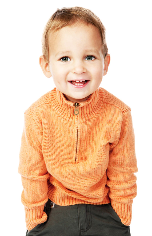 Image for Versatil Orange Half-Zip Sweater from AuroraESite