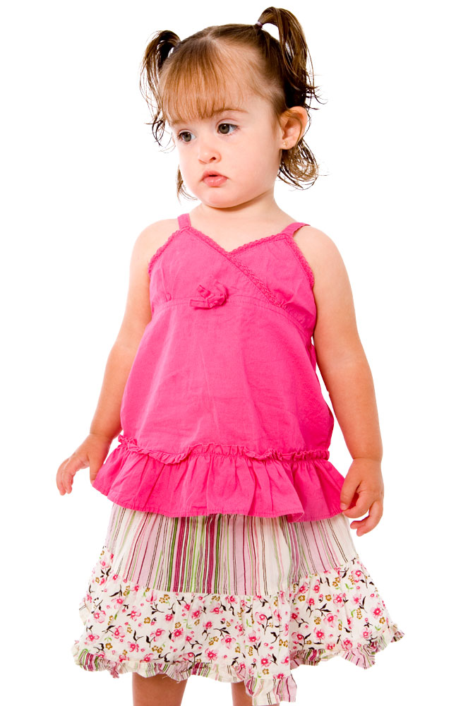Image for Albini Tots Girl'S Pleated Striped and Floral Skirt from AuroraESite