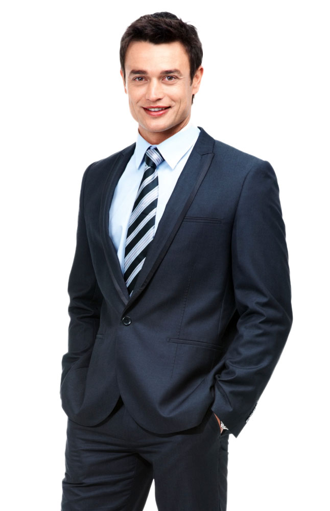 Image for Albini Dark Gray Wool Suit from AuroraESite