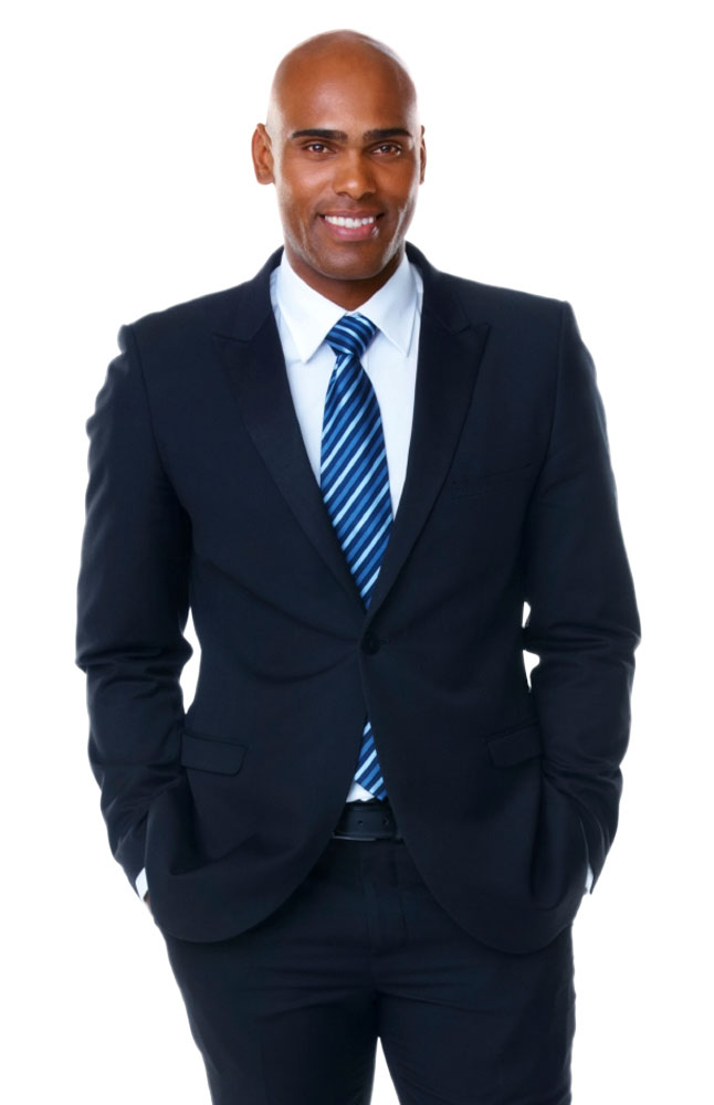 Image for Albini Black Wool Suit from AuroraESite