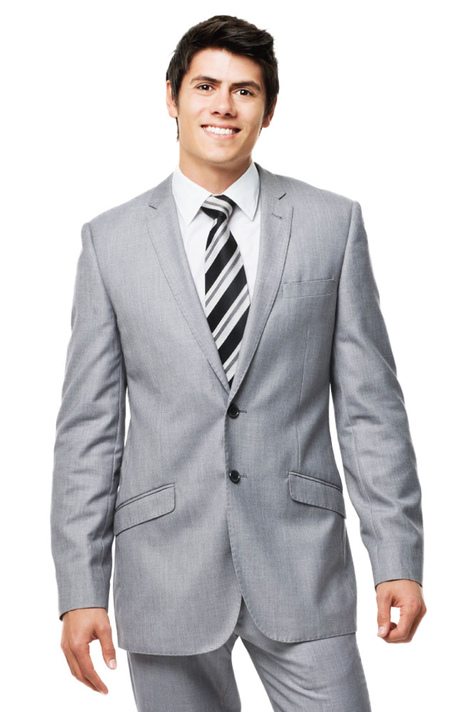 Image for Albini Executive Cut Gray Suit from AuroraESite