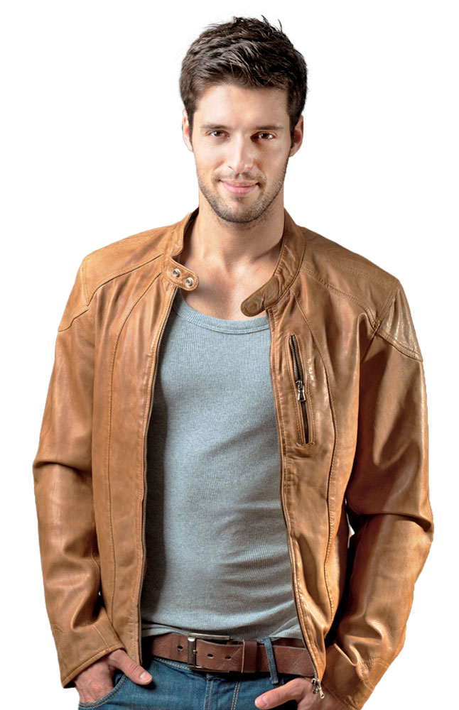Image for Luigi Valenti Casual Leather Jacket from AuroraESite