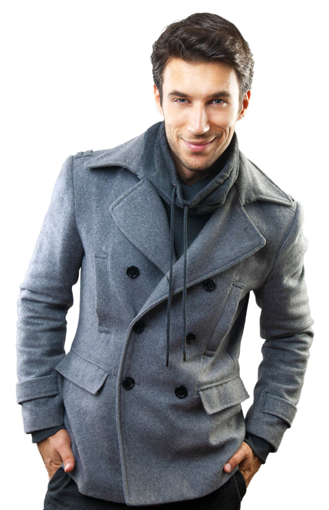 Image for Versatil Mufasa Pea Coat from AuroraESite