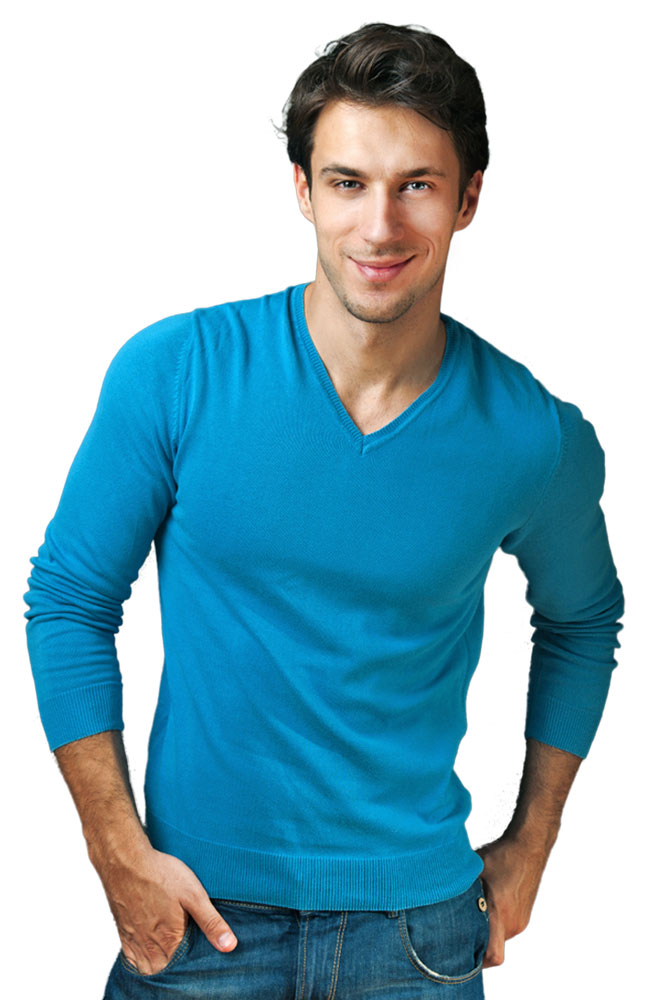 Image for Versatil V-neck Cotton T-shirt from AuroraESite