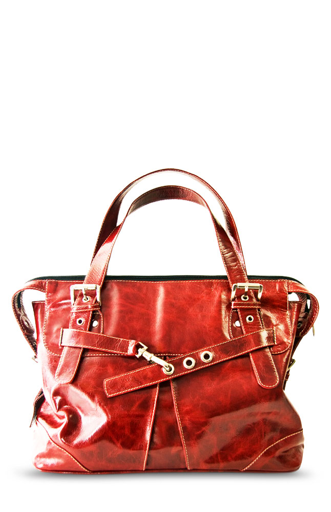 Image for Borsati Red Shiny Bag from AuroraESite