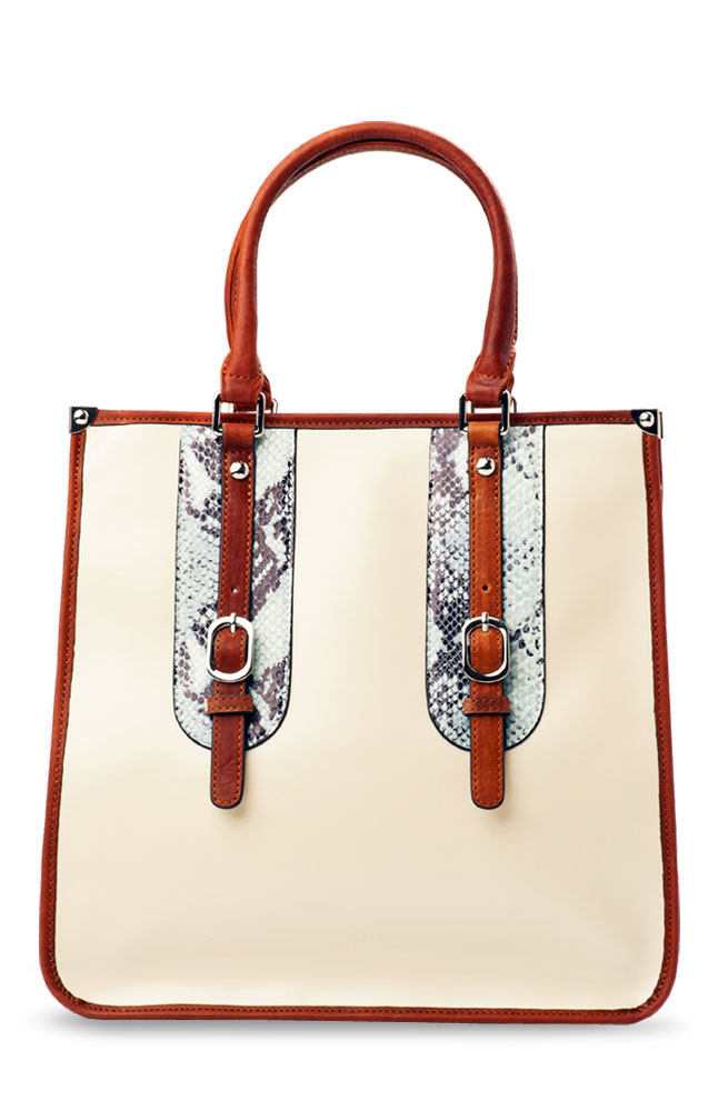 Image for Luigi Valenti Beige Tote Bag from AuroraESite