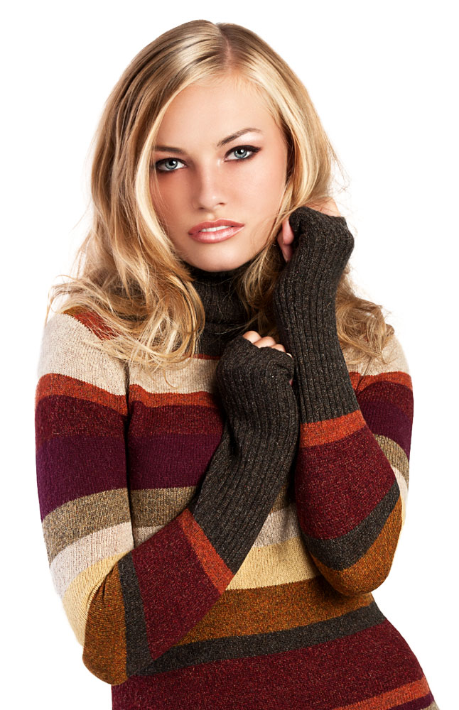 Image for Luigi Valenti Multi-Striped Sweater Dress from AuroraESite