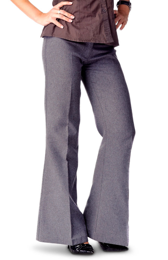 Image for Gusso Gray Gabardine Trousers from AuroraESite