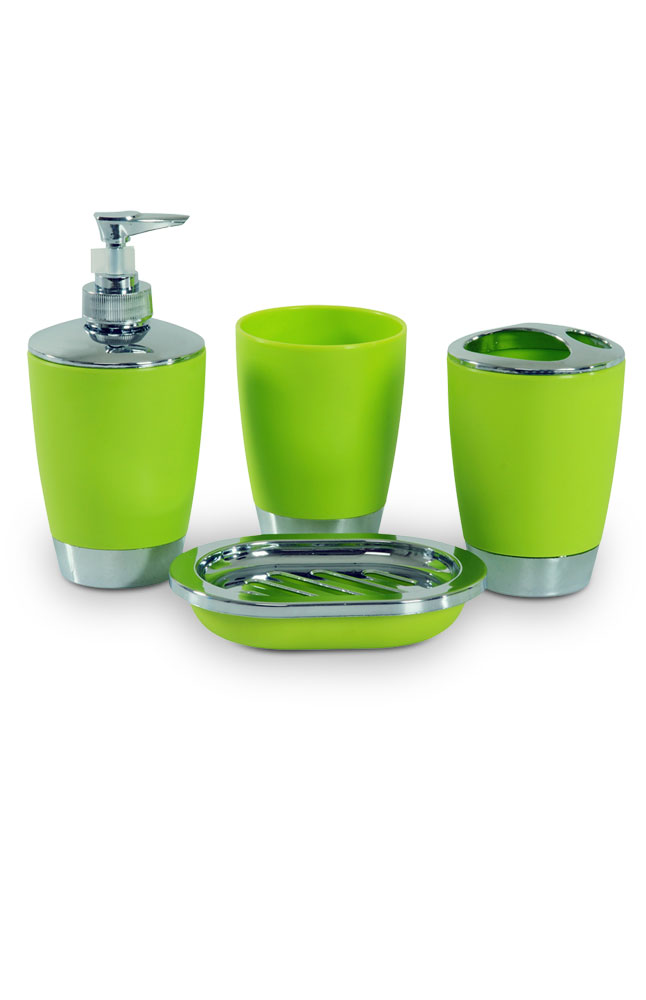 Image for Locken Bathroom Accessory Set Lime Green from AuroraESite